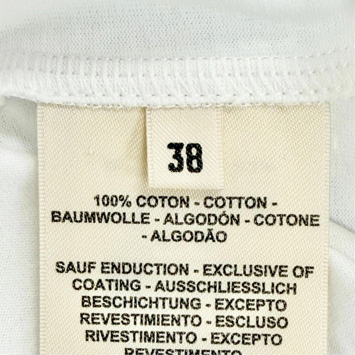 極美品△HERMES エルメス 24SS 4E4530DA Della Cavalleria デッラ カヴァッレリア コットン100％ 半袖Ｔシャツ ワンピース FR 38 正規品