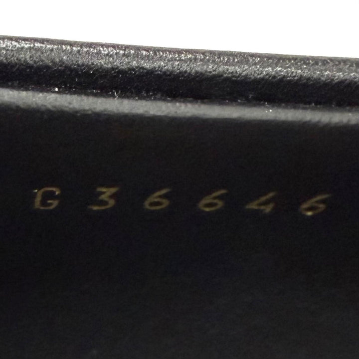 極美品★CHANEL シャネル G36646 マトラッセ ココマーク ターンロック レザー ローファー ブラック ゴールド金具 38 伊製 箱・保存袋付き