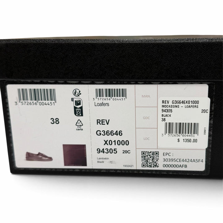 極美品★CHANEL シャネル G36646 マトラッセ ココマーク ターンロック レザー ローファー ブラック ゴールド金具 38 伊製 箱・保存袋付き