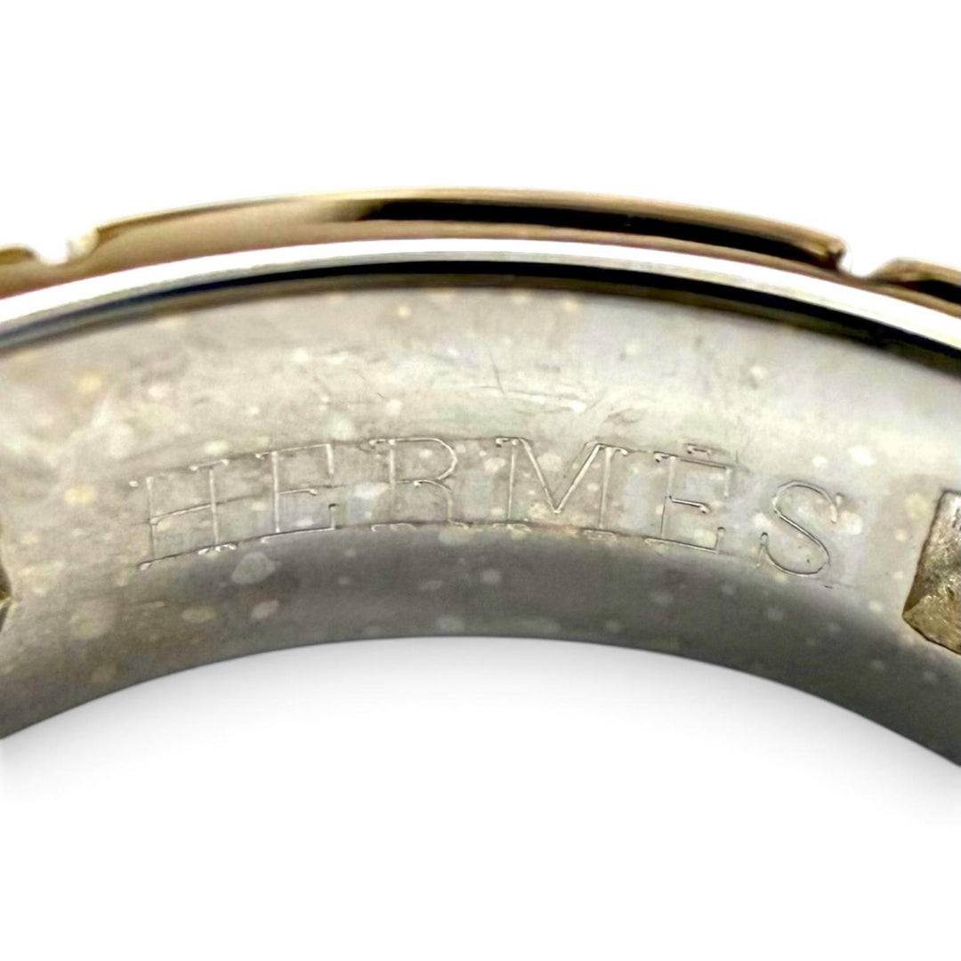 極美品★HERMES エルメス エヴァー ヘラクレス リング 750（WG) 指輪 アクセサリー ホワイトゴールド 49 (JP9号相当) 重量5.83g