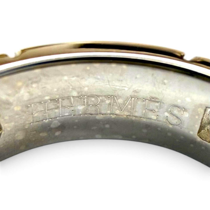 極美品★HERMES エルメス エヴァー ヘラクレス リング 750（WG) 指輪 アクセサリー ホワイトゴールド 49 (JP9号相当) 重量5.83g