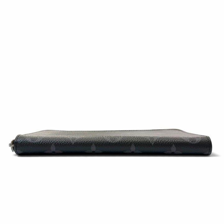 極美品▼LOUIS VUITTON ルイヴィトン M62295 LV モノグラム エクリプス ジッピー ウォレット ヴェルティカル レザー RFID確認済 長財布