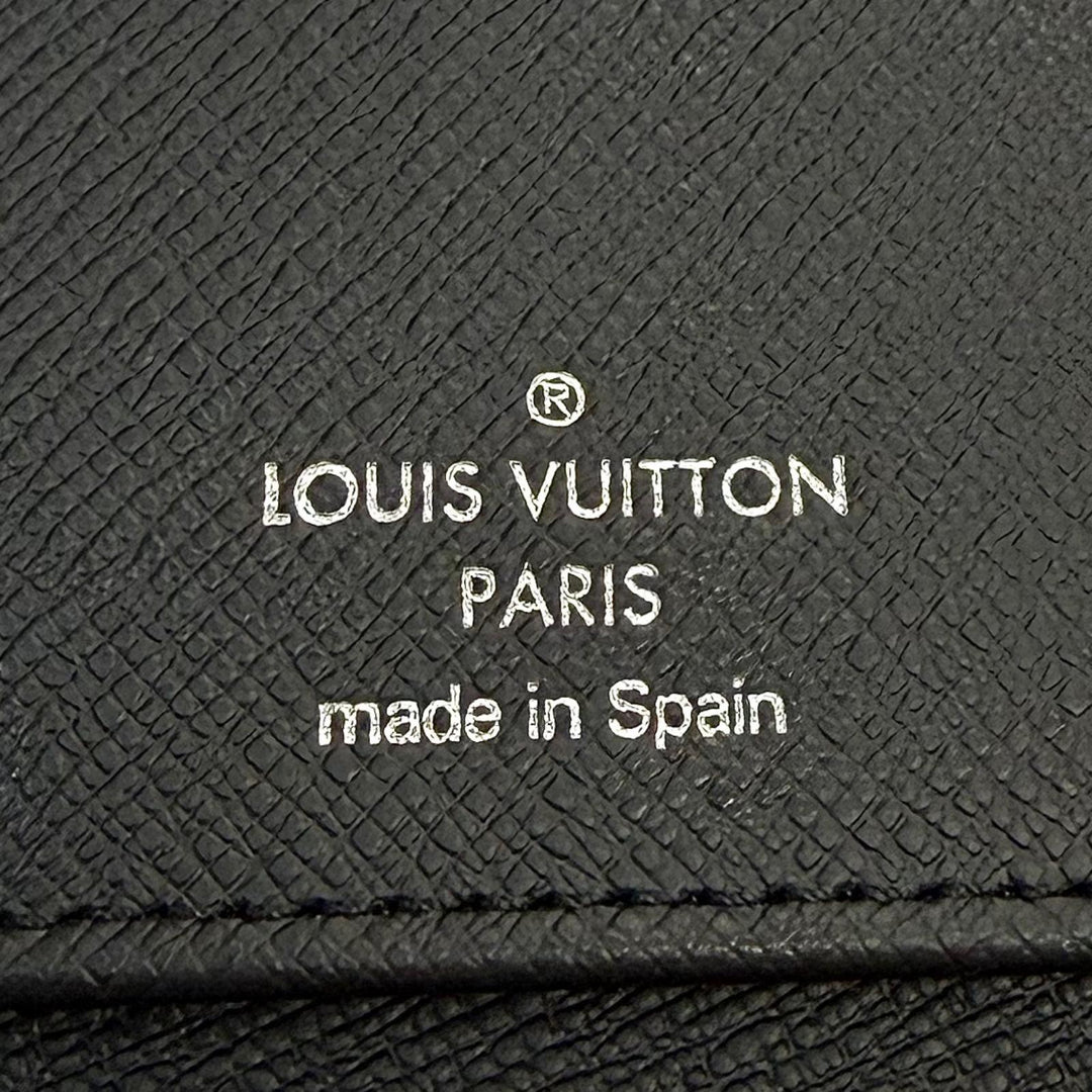 極美品▼LOUIS VUITTON ルイヴィトン M62295 LV モノグラム エクリプス ジッピー ウォレット ヴェルティカル レザー RFID確認済 長財布
