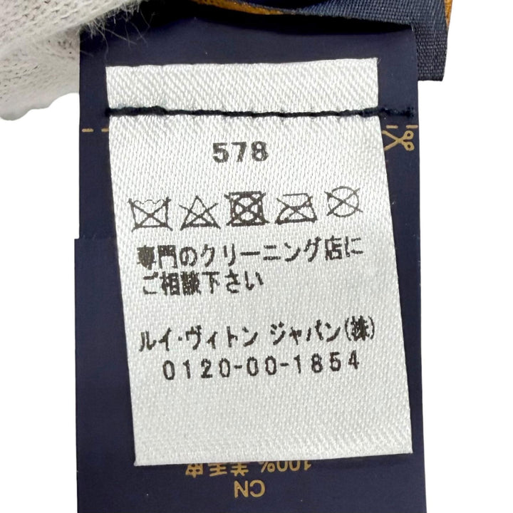 極美品△LOUIS VUITTON ルイヴィトン M77867 ネバーフリーズ シャーリング エシャルプ 裏地シルク シアリングマフラー アイボリー 正規品