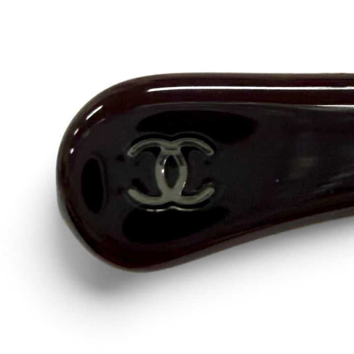 美品★CHANEL シャネル 4242 ココマーク チェーン付 パントシェイプ グラデーションレンズ サングラス ブラウン シルバー金具 55□17 135