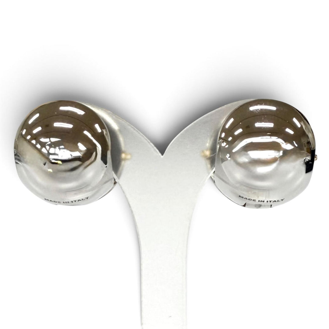 美品★PRADA プラダ 1IO241 トライアングルロゴ ボール ピアス アクセサリー シルバー ゴールド イタリア製 レディース 箱・保存袋付き