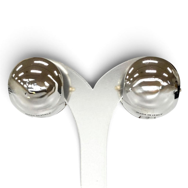 美品★PRADA プラダ 1IO241 トライアングルロゴ ボール ピアス アクセサリー シルバー ゴールド イタリア製 レディース 箱・保存袋付き