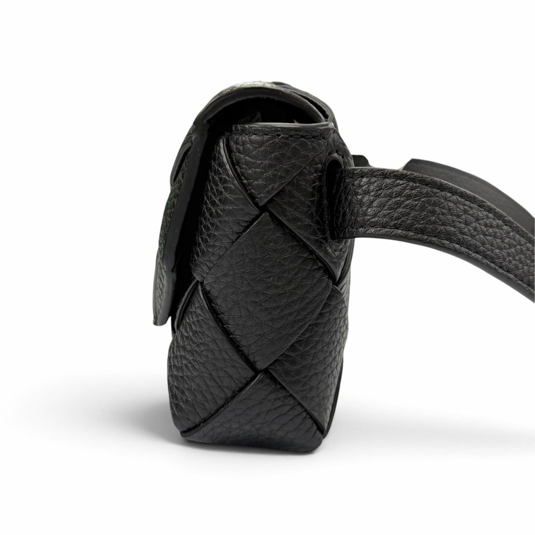 未使用品▼BOTTEGAVENETA ボッテガヴェネタ 805773 カーフスキン イントレチャート ディアゴ ベルトバッグ ウエストバッグ 定価352000円