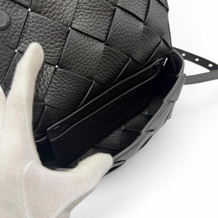 未使用品▼BOTTEGAVENETA ボッテガヴェネタ 805773 カーフスキン イントレチャート ディアゴ ベルトバッグ ウエストバッグ 定価352000円