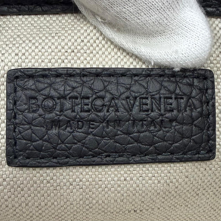 未使用品▼BOTTEGAVENETA ボッテガヴェネタ 795632 レザー マキシイントレチャート ディアゴ クラッチバッグ ブラック 伊製 定価335500円