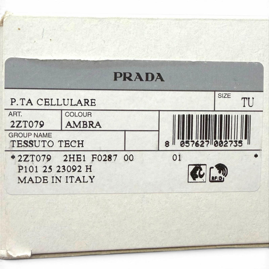 極美品▼PRADA プラダ 2ZT079 スピードロック ナイロン レザー Re-Nylon トライアングルロゴ フォンポーチ ショルダーバッグ 箱付き