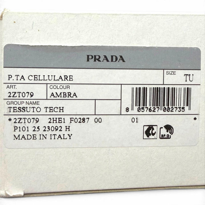 極美品▼PRADA プラダ 2ZT079 スピードロック ナイロン レザー Re-Nylon トライアングルロゴ フォンポーチ ショルダーバッグ 箱付き