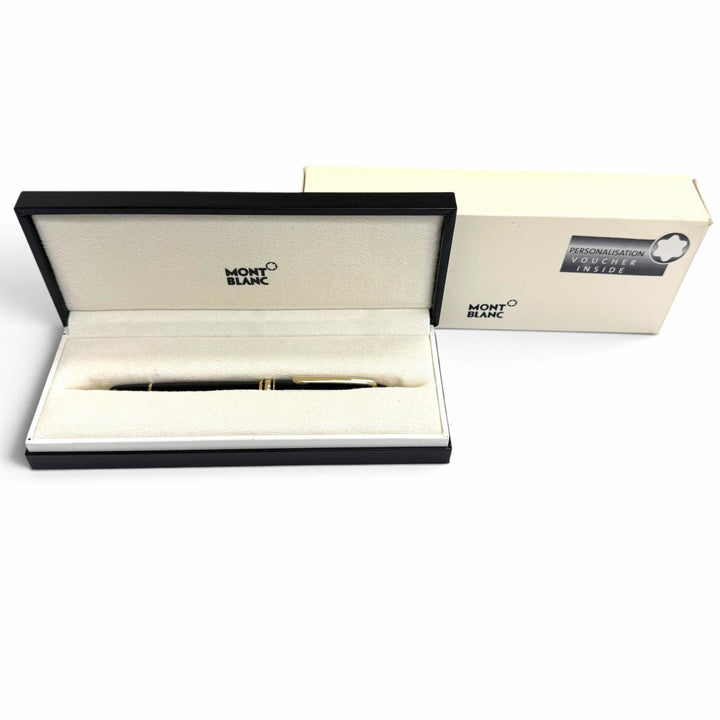 極美品□MONTBLANC モンブラン マイスターシュテュック クラシック ローラーボール ボールペン ブラック ゴールド ドイツ製 メンズ