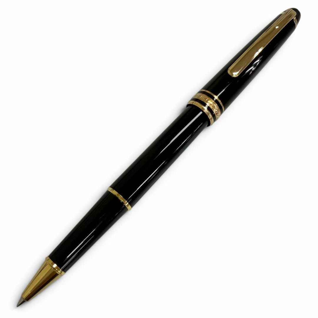 極美品□MONTBLANC モンブラン マイスターシュテュック クラシック ローラーボール ボールペン ブラック ゴールド ドイツ製 メンズ