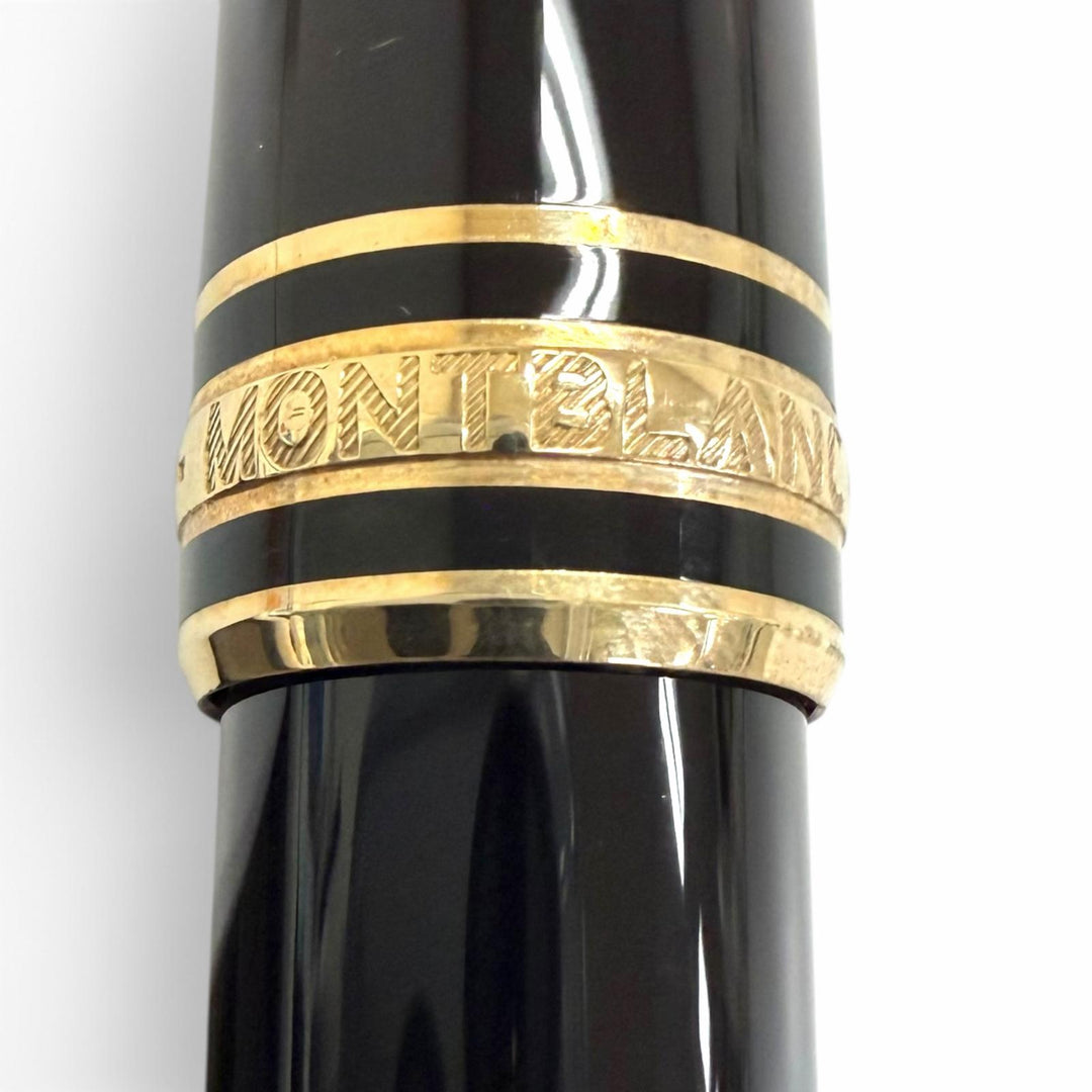 極美品□MONTBLANC モンブラン マイスターシュテュック クラシック ローラーボール ボールペン ブラック ゴールド ドイツ製 メンズ