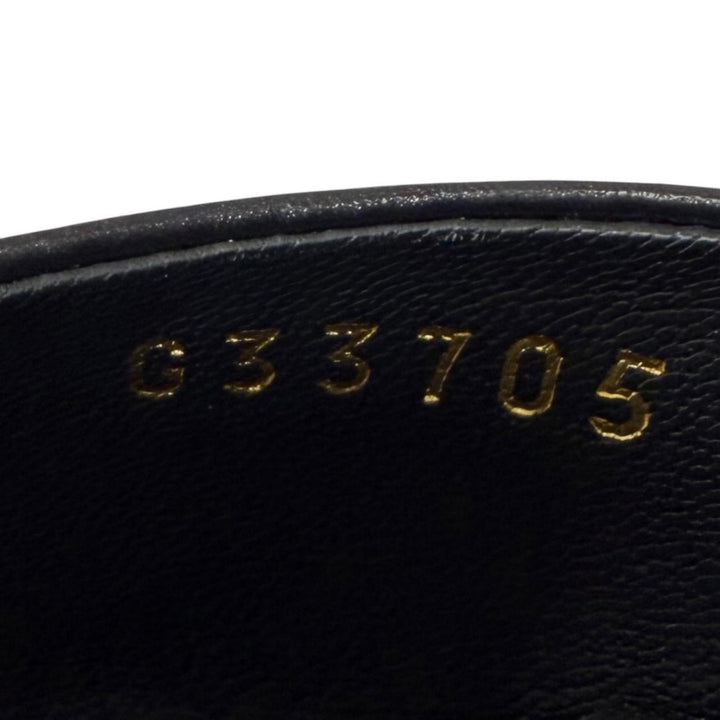 極美品★CHANEL シャネル G33705 ココマーク レザー ミュール ブラック ゴールド金具 36 イタリア製 レディース 保存袋付き