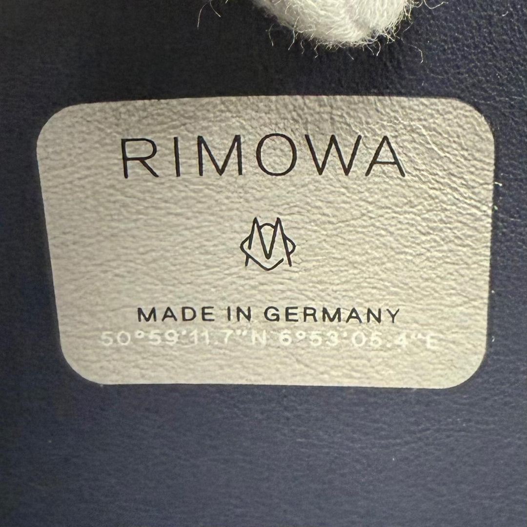 美品▼DIOR RIMOWA ディオールオム リモワ 2DRCA295YWT パーソナル アルミニウム レザー ショルダーバッグ ブルー ネイビー ドイツ製