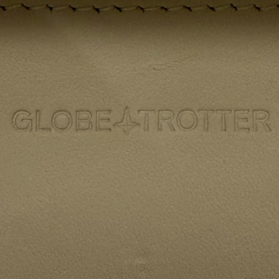 美品▼GLOBE TROTTER グローブトロッター センテナリー マイクロケース レザー 2WAY ショルダーバッグ グリーン ブラウン 定価297000円