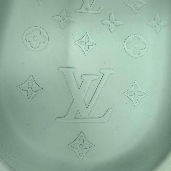 美品▼LOUIS VUITTON ルイヴィトン LVシャークライン ラバー モノグラム 厚底 スリッポン サンダル ミントグリーン 7 イタリア製 メンズ