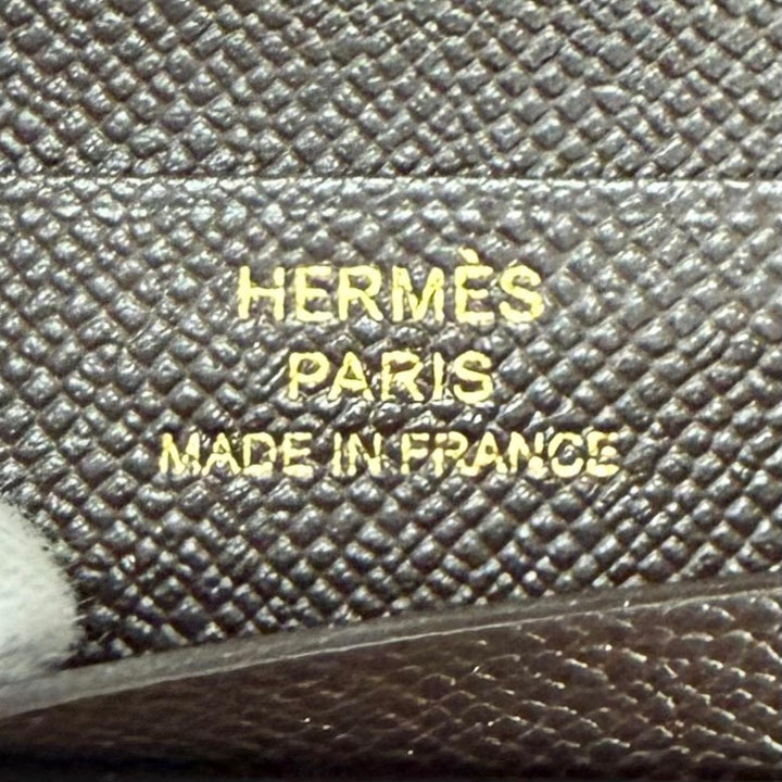 未使用品★HERMES エルメス ベアン コンパクト ベブラン ヴォーマダム ゴールド金具 二つ折り財布 K刻印 フランス製 レディース 箱付き