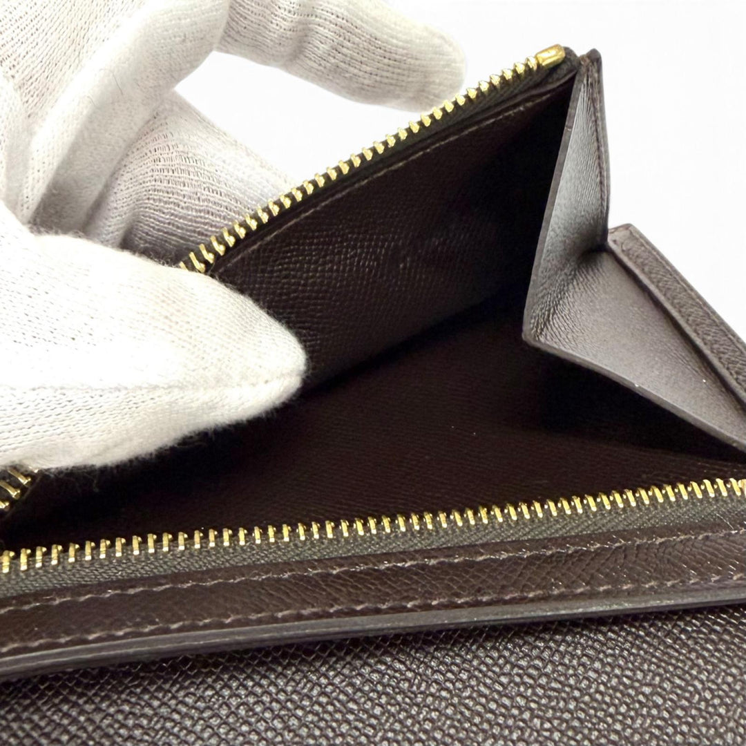 未使用品★HERMES エルメス ベアン コンパクト ベブラン ヴォーマダム ゴールド金具 二つ折り財布 K刻印 フランス製 レディース 箱付き