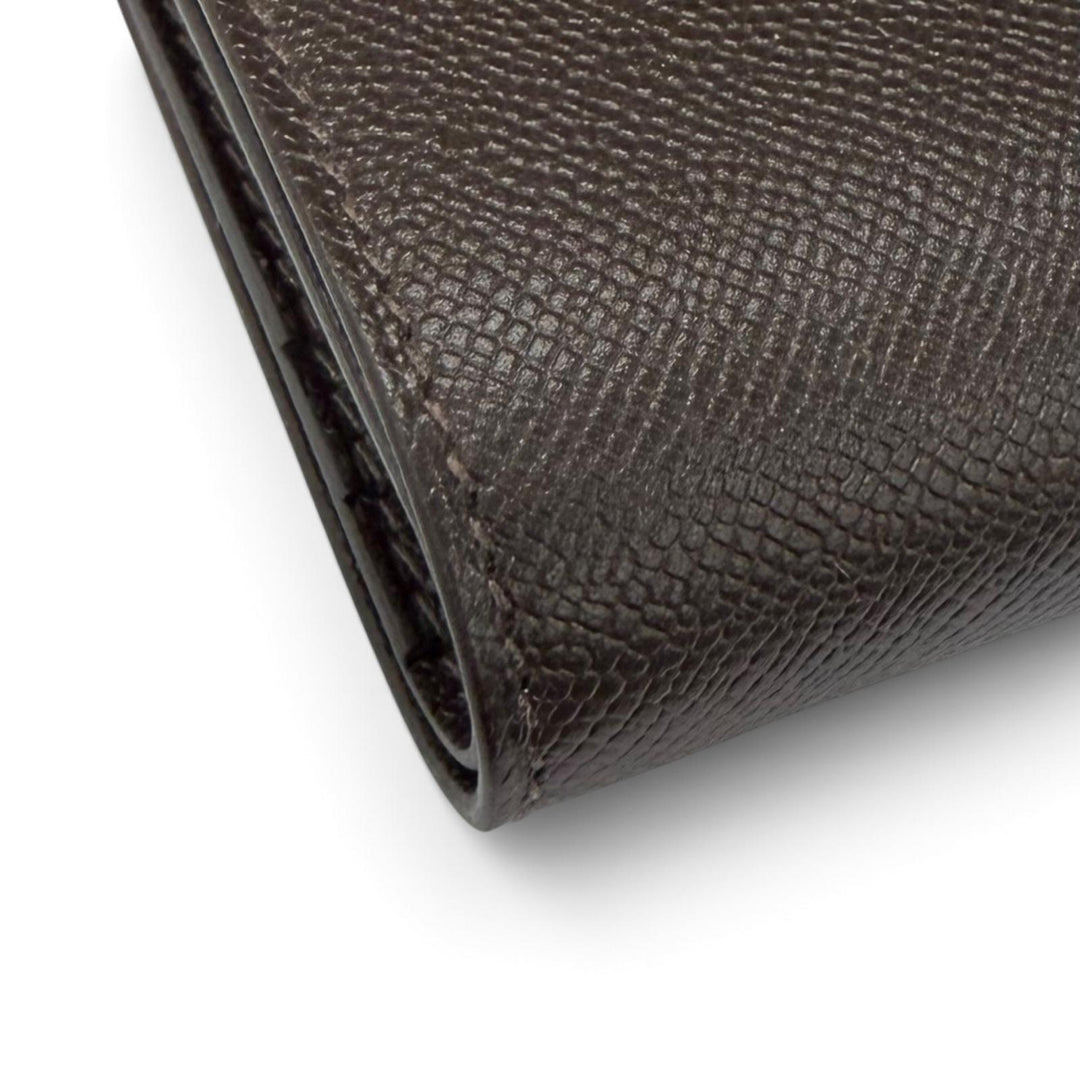 未使用品★HERMES エルメス ベアン コンパクト ベブラン ヴォーマダム ゴールド金具 二つ折り財布 K刻印 フランス製 レディース 箱付き