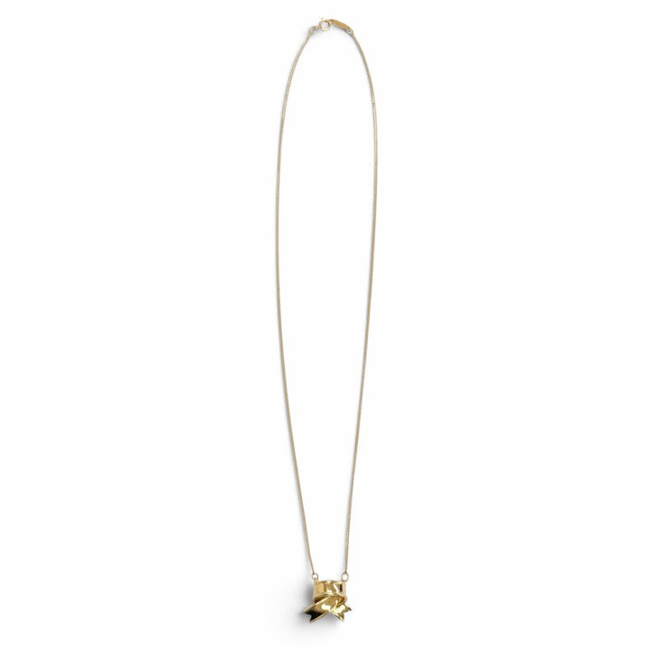 極美品△TIFFANY&amp;Co. ティファニー ヴィンテージ クロスリボンモチーフ ネックレス アクセサリー 750(YG) K18 イエローゴール 重量4.7g