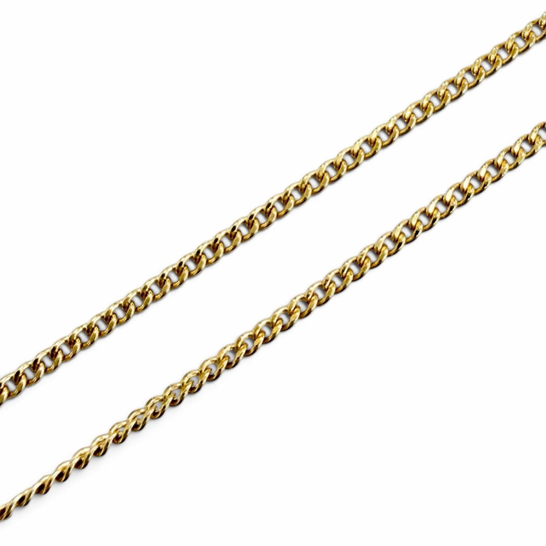 極美品△TIFFANY&amp;Co. ティファニー ヴィンテージ クロスリボンモチーフ ネックレス アクセサリー 750(YG) K18 イエローゴール 重量4.7g
