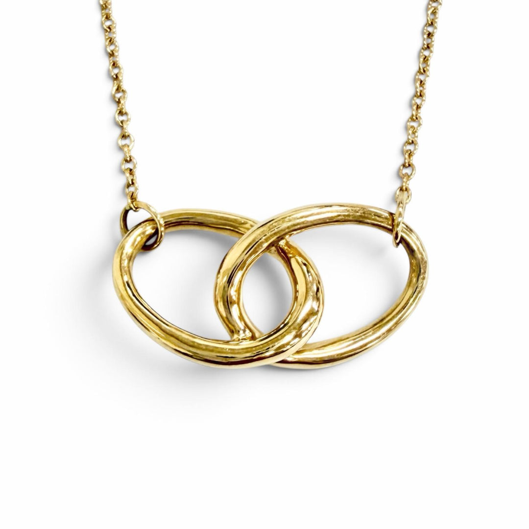 極美品△TIFFANY&amp;Co. ティファニー エルサペレッティ ダブルループ ネックレス アクセサリー 750(YG) K18 イエローゴール 重量3.7g