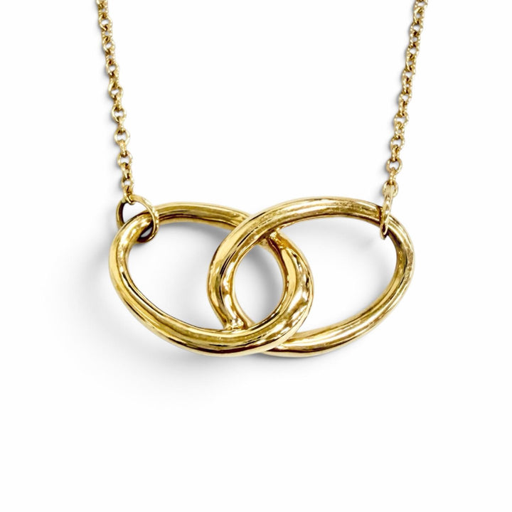 極美品△TIFFANY&amp;Co. ティファニー エルサペレッティ ダブルループ ネックレス アクセサリー 750(YG) K18 イエローゴール 重量3.7g