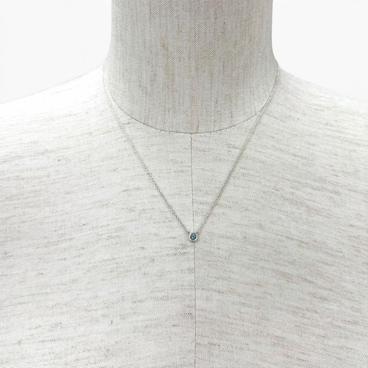 美品★ティファニー エルサペレッティ カラー バイ ザ ヤード アクアマリン ペンダント AG925 枠込直径4.6mm 重量1.6g 箱・保存袋付