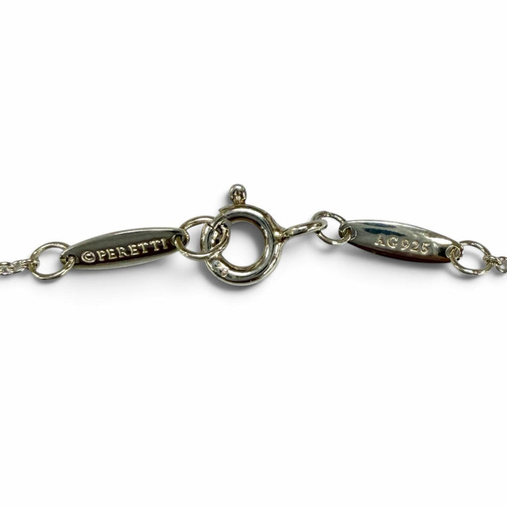 美品★ティファニー エルサペレッティ カラー バイ ザ ヤード アクアマリン ペンダント AG925 枠込直径4.6mm 重量1.6g 箱・保存袋付