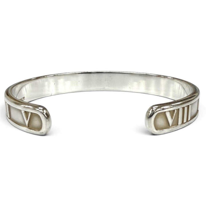 良品★TIFFANY&amp;Co. ティファニー ティファニー 1837 925 アトラス ナロー カフ バングル シルバー イタリア製 重量20.5g レディース