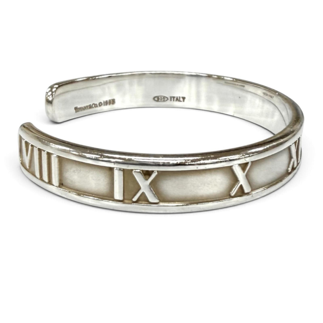 良品★TIFFANY&amp;Co. ティファニー ティファニー 1837 925 アトラス ナロー カフ バングル シルバー イタリア製 重量20.5g レディース
