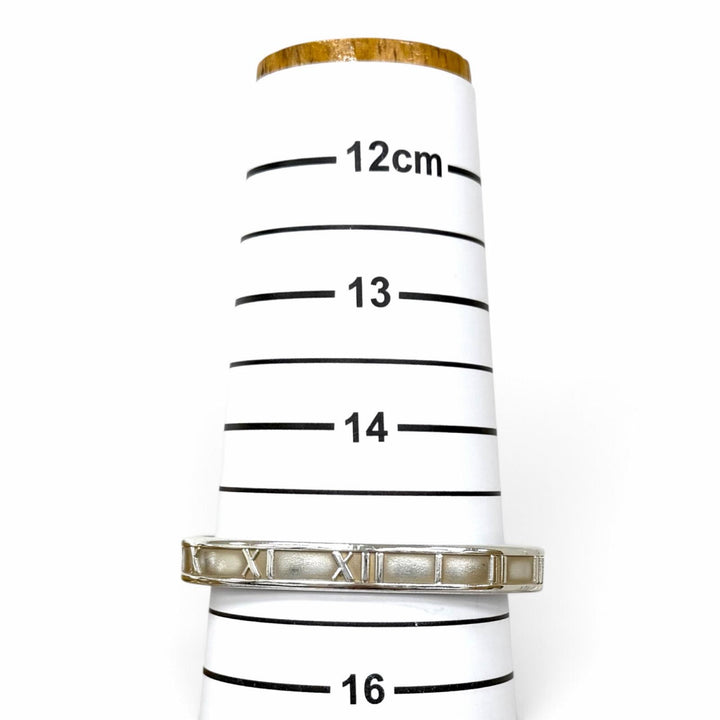 良品★TIFFANY&amp;Co. ティファニー ティファニー 1837 925 アトラス ナロー カフ バングル シルバー イタリア製 重量20.5g レディース