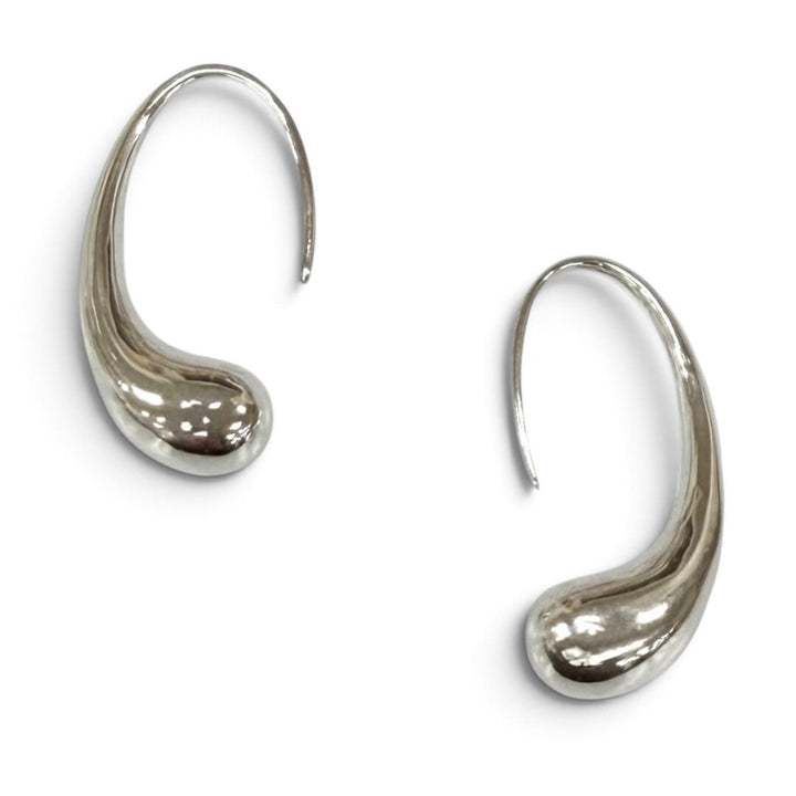 美品★TIFFANY&amp;Co. ティファニー エルサペレッティ ティアドロップ ピアス 925 アクセサリー シルバー スペイン製 重量6.6g レディース