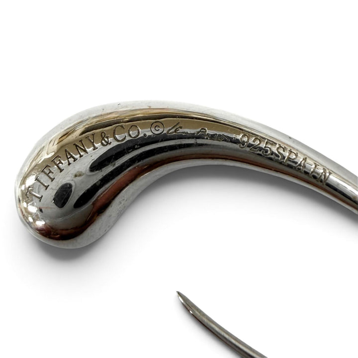 美品★TIFFANY&amp;Co. ティファニー エルサペレッティ ティアドロップ ピアス 925 アクセサリー シルバー スペイン製 重量6.6g レディース