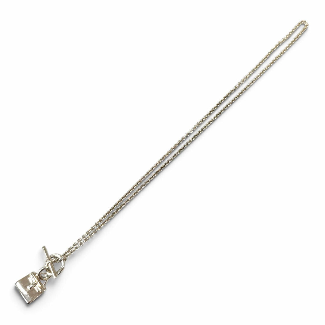 良品★HERMES エルメス アミュレット ケリー AG925 ネックレス ペンダント アクセサリー シルバー フランス製 重量13.0g レディース