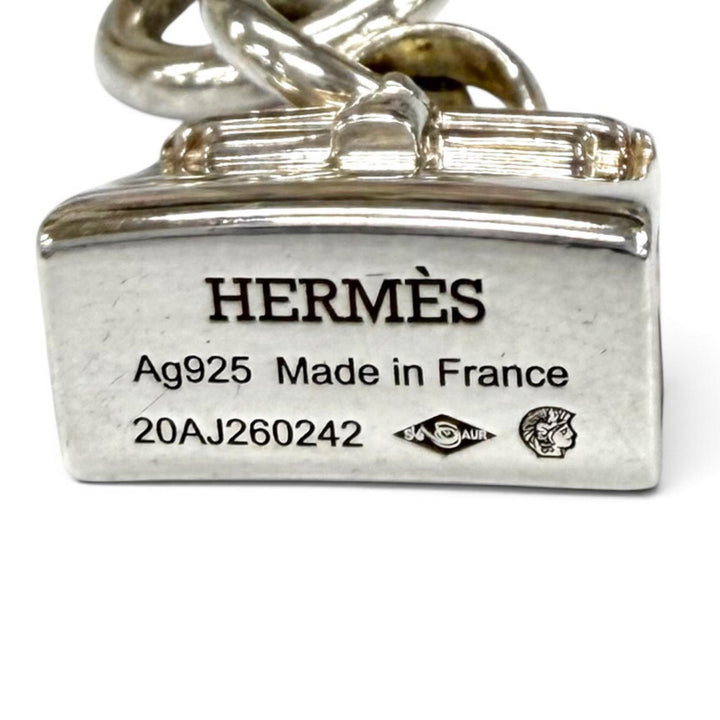 良品★HERMES エルメス アミュレット ケリー AG925 ネックレス ペンダント アクセサリー シルバー フランス製 重量13.0g レディース