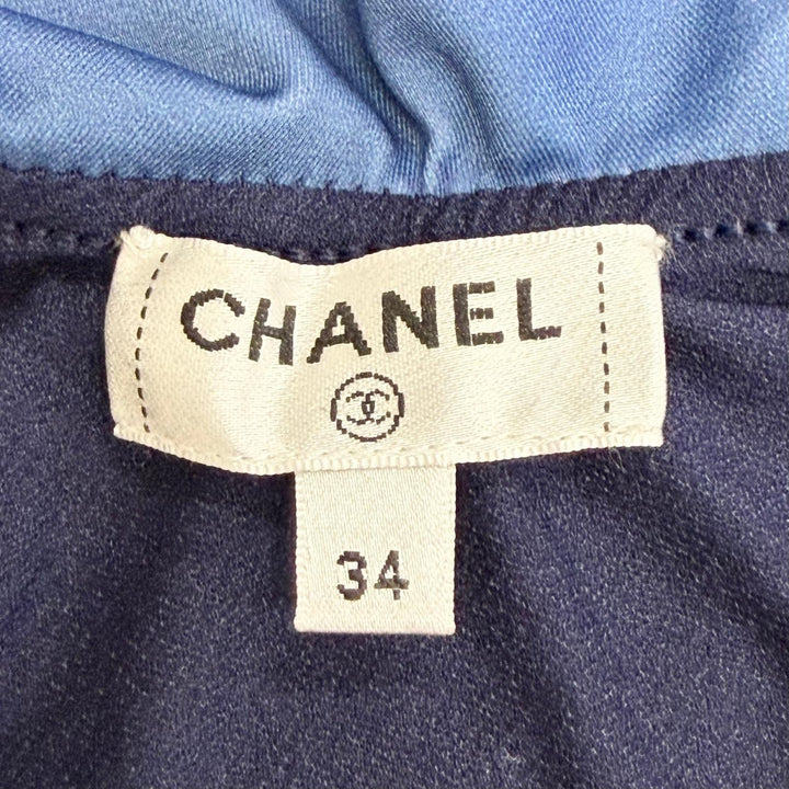 未使用品△CHANEL シャネル 18S P58744 ココマーク 水着 スイムウェア オールインワン ワンピース ブルー系 34 伊製 正規品 保存袋付き