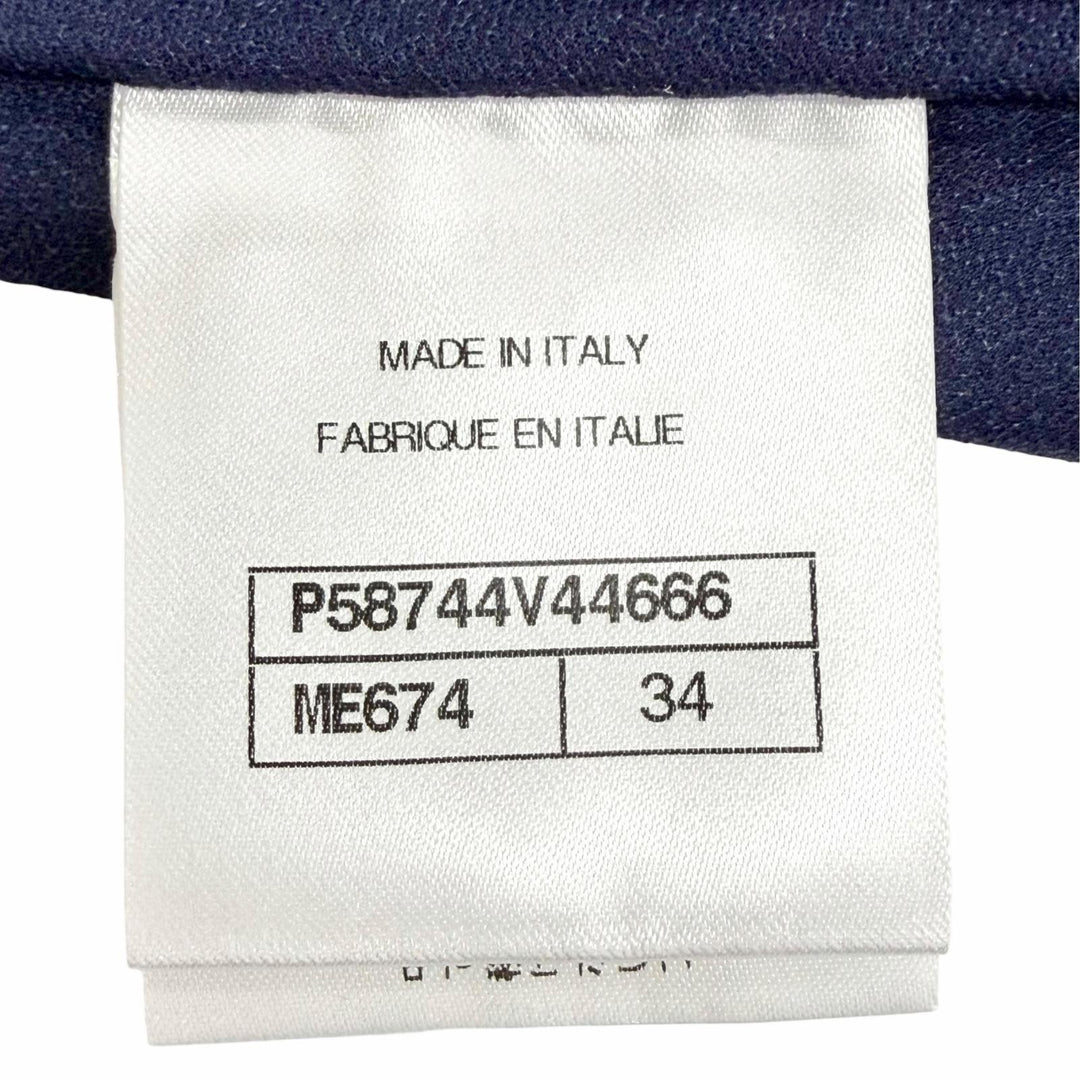 未使用品△CHANEL シャネル 18S P58744 ココマーク 水着 スイムウェア オールインワン ワンピース ブルー系 34 伊製 正規品 保存袋付き