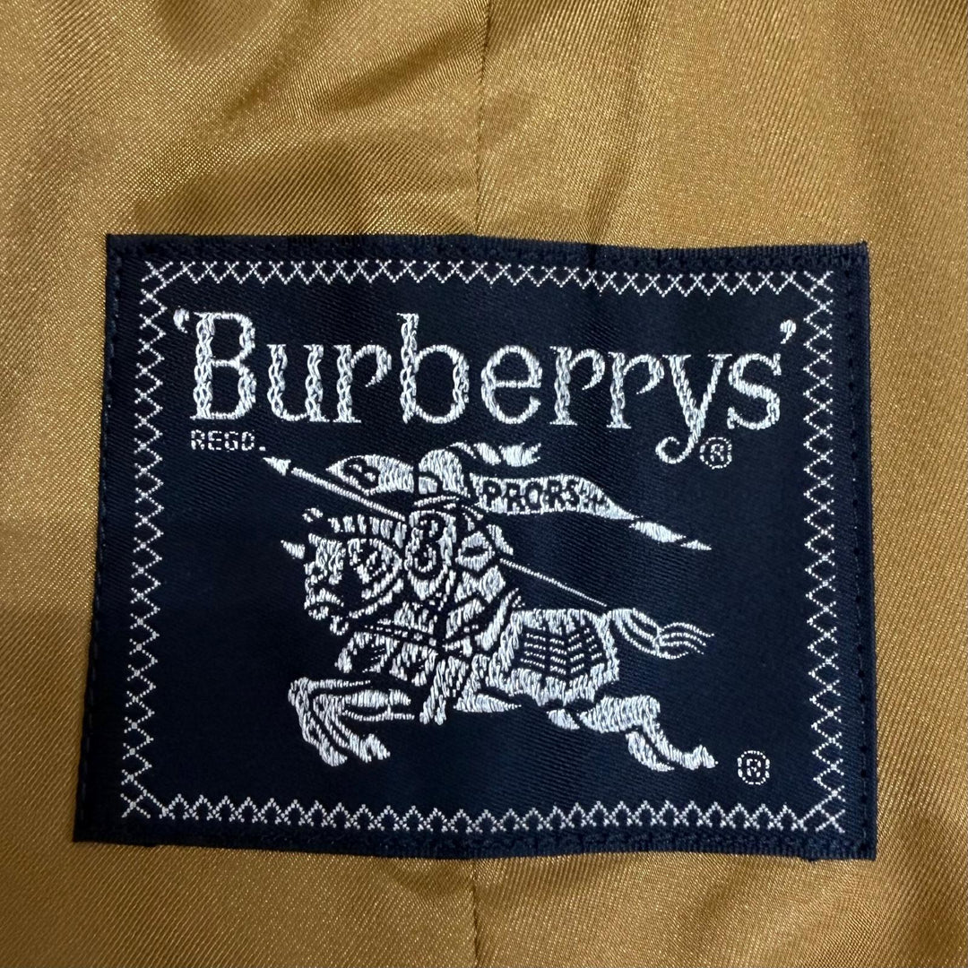 美品□Burberrys バーバリー ヴィンテージ 裏ノバチェック柄 ライナー付き トレンチコート スプリングコート ベージュ 92-170 メンズ
