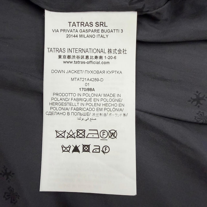 極美品□TATRAS タトラス MTAT21A4289-D DOMIZIANO ウール シルク Rライン ダウンジャケット グレー 01 正規品 ガーメント・ハンガー付き