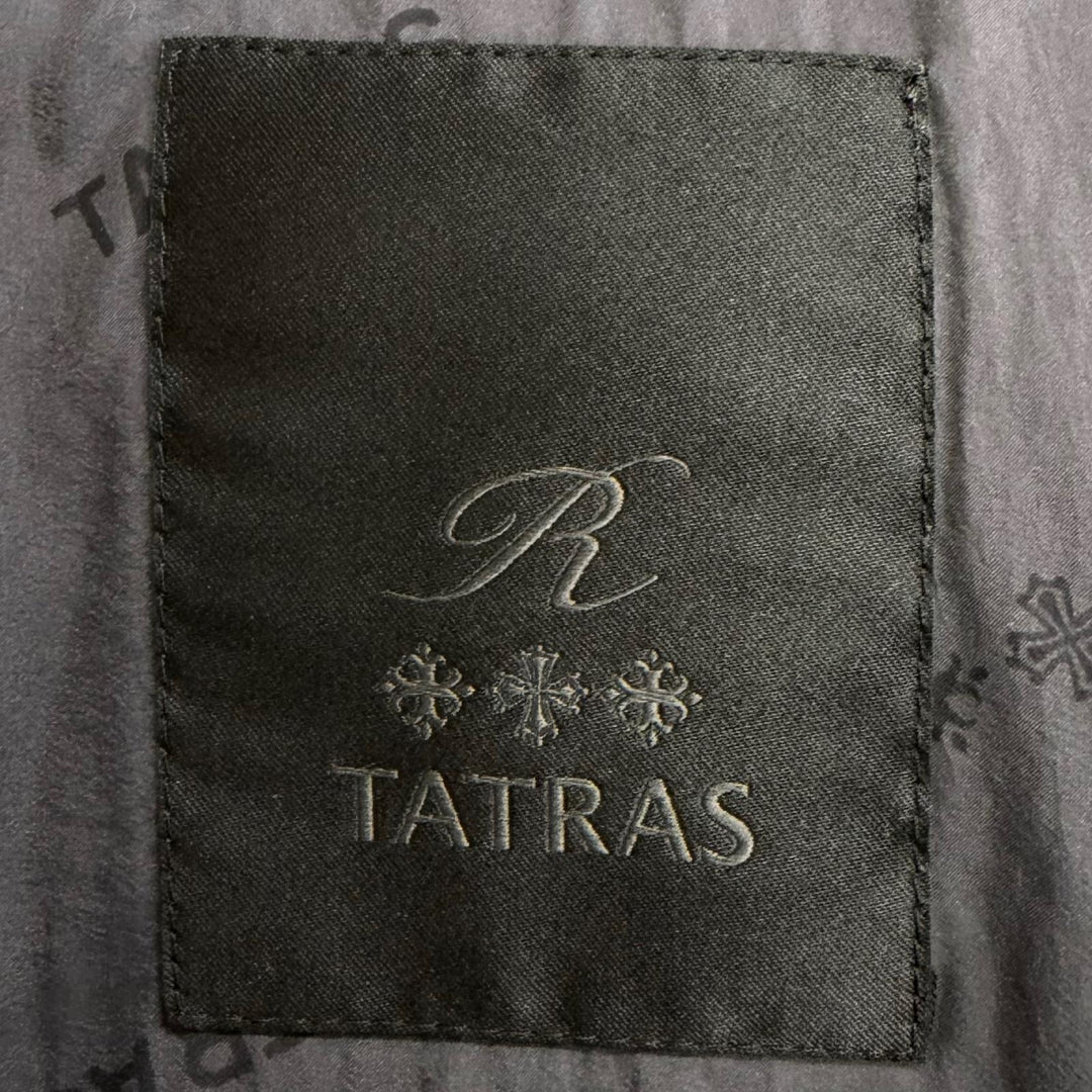極美品□TATRAS タトラス MTAT21A4289-D DOMIZIANO ウール シルク Rライン ダウンジャケット グレー 01 正規品 ガーメント・ハンガー付き