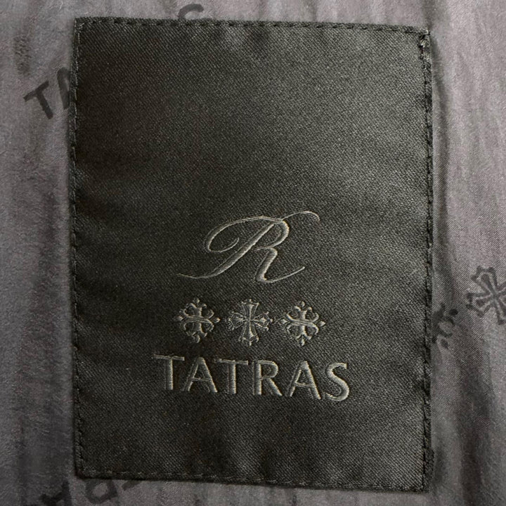 極美品□TATRAS タトラス MTAT21A4289-D DOMIZIANO ウール シルク Rライン ダウンジャケット グレー 01 正規品 ガーメント・ハンガー付き