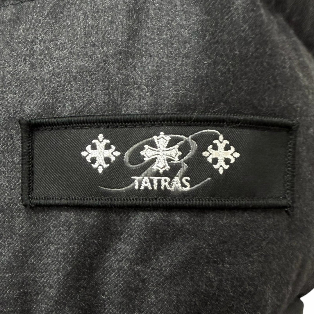極美品□TATRAS タトラス MTAT21A4289-D DOMIZIANO ウール シルク Rライン ダウンジャケット グレー 01 正規品 ガーメント・ハンガー付き