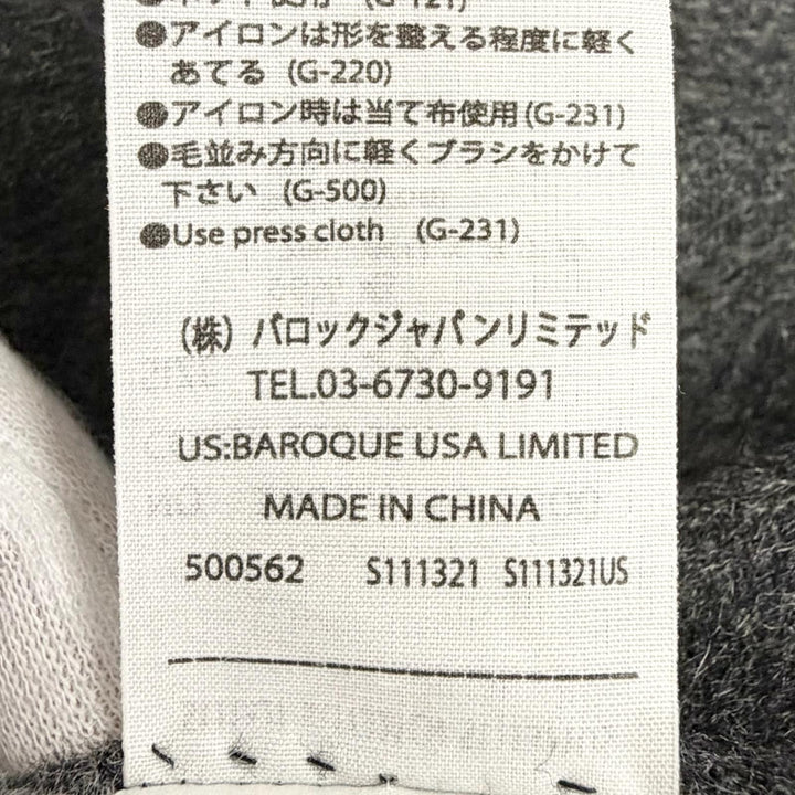 極美品△ENFOLD エンフォルド 300GA130-2300 ウール サイドスリット リバーコート ロングコート ブラック 36 正規品 レディース オススメ