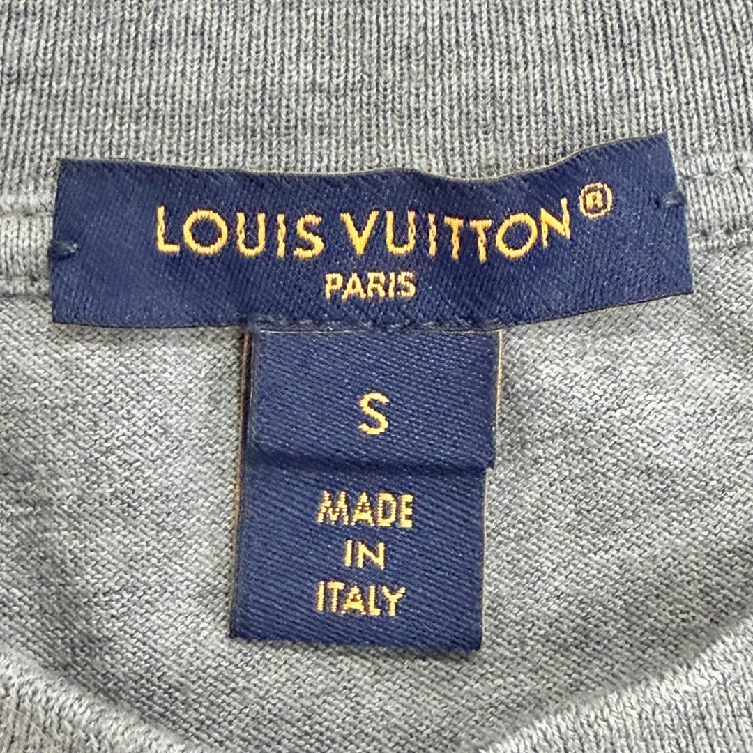 極美品△LOUIS VUITTON ルイヴィトン 26AW 1AJZE4 ノーティカル スカーフ クロップトップ コットンジャージー 半袖Ｔシャツ S 正規品