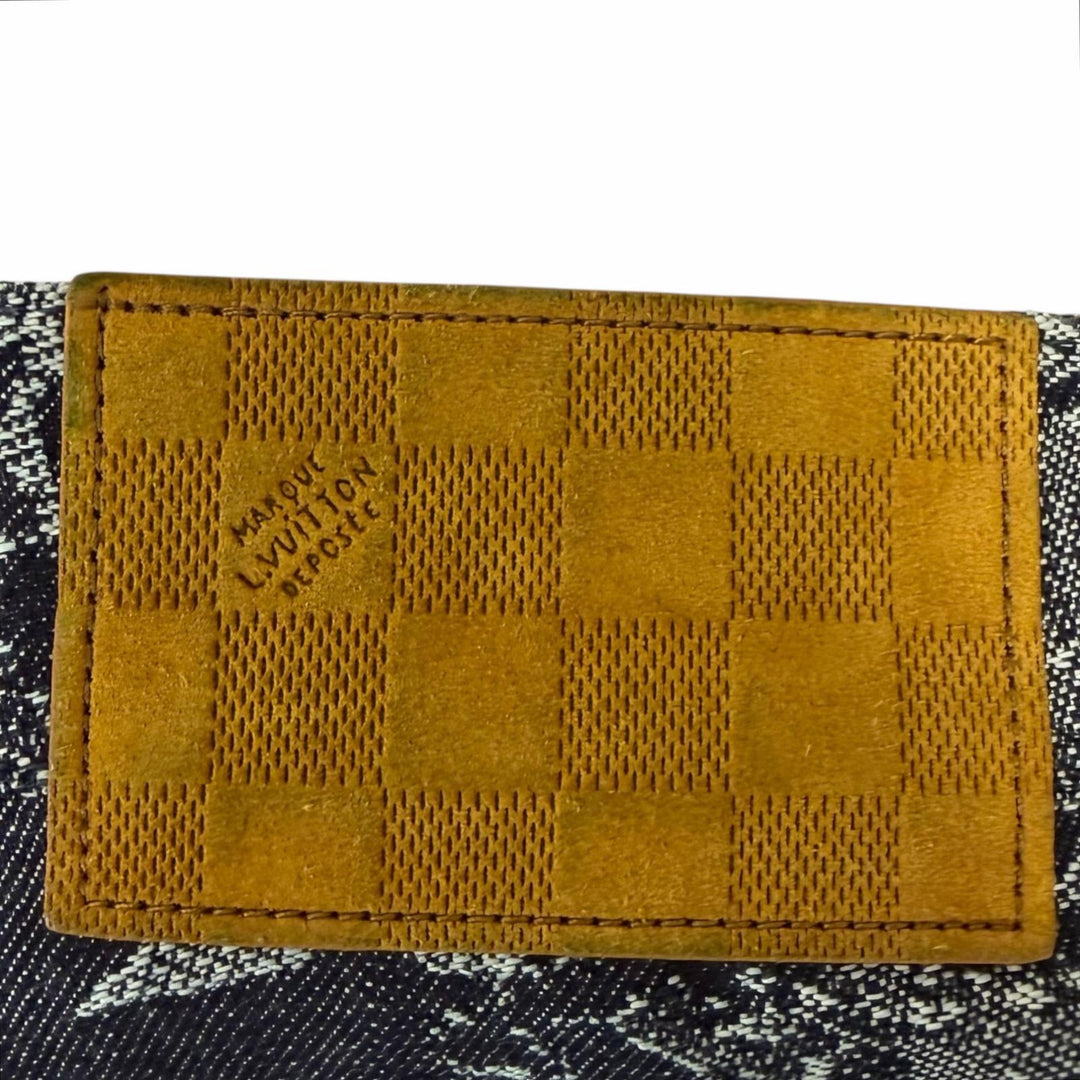 極美品□LOUIS VUITTON ルイヴィトン 24AW フローラル ジャガード デニム セットアップ インディゴブルー M/30 イタリア製 正規品