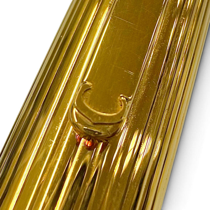 良品▼Cartier カルティエ ヴィンテージ パシャ ドゥ カルティエ ペン先18K Fニブ マーブル柄 万年筆 ゴールド ボルドー フランス製